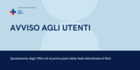 AVVISO AGLI UTENTI 
