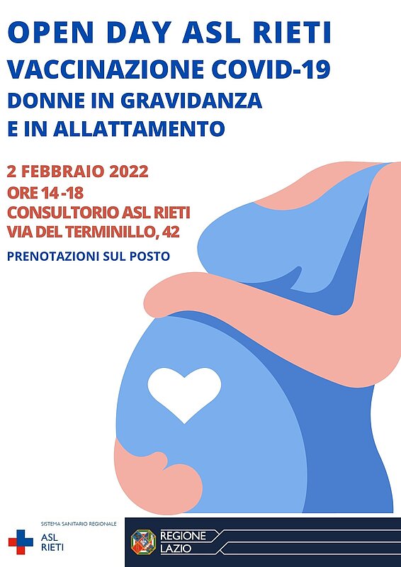 ASL RIETI: Covid: domani al Consultorio familiare vaccinazioni per donne in  gravidanza e allattamento