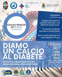 INVITO ALL’EVENTO “DIAMO UN CALCIO AL DIABETE”