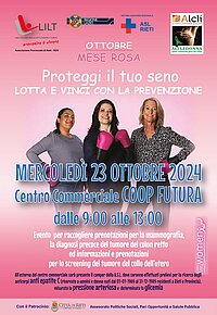 CAMPAGNA DI SENSIBILIZZAZIONE OTTOBRE ROSA